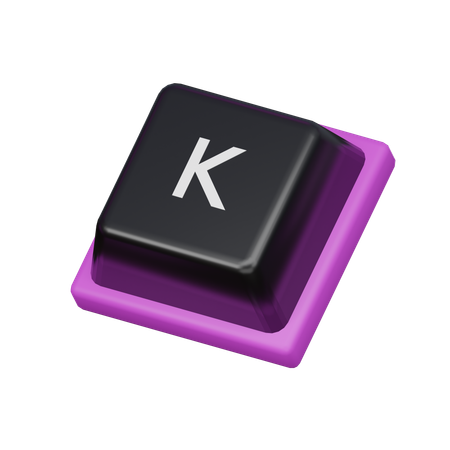 Tecla k  3D Icon