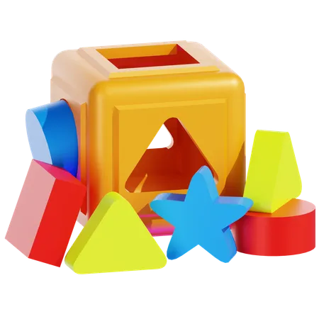 KIDS WOODEN SHAPE SORTER  3D Icon