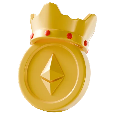 King Ethereum  3D Icon