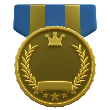 King Medal  3D Illustration