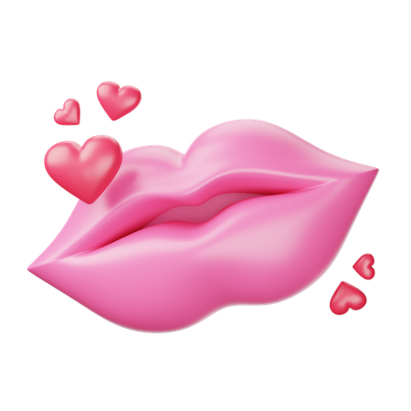 Kiss  3D Icon