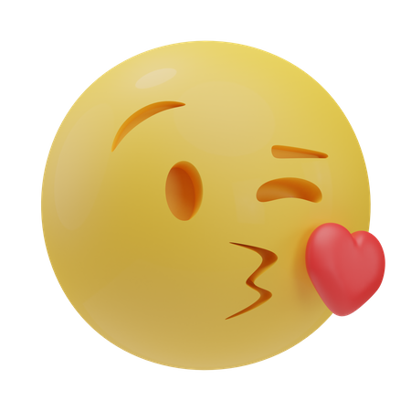 Kiss  3D Emoji