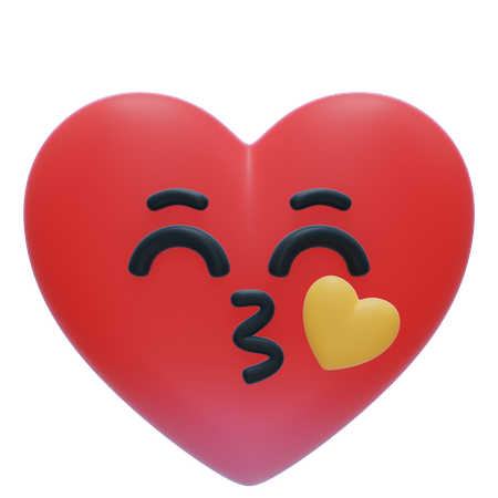 Kiss emoji  3D Icon