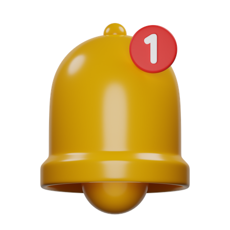 Klingelbenachrichtigung  3D Icon