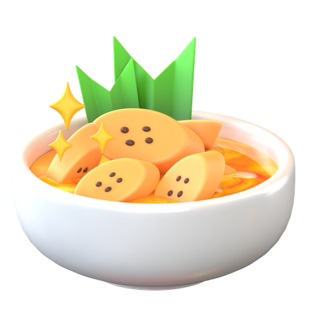 Kolak Pisang  3D Icon