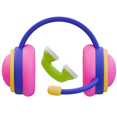 Kundenservice-Headset  3D Icon