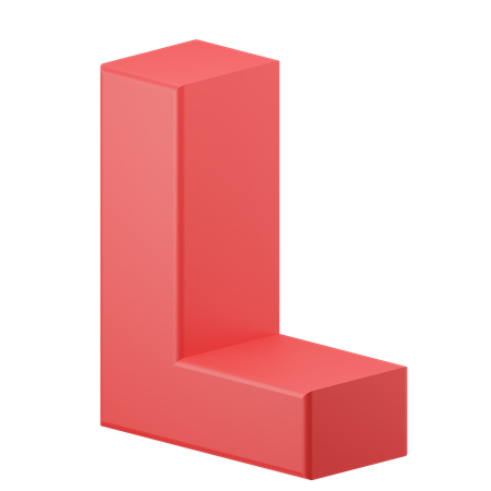 L alphabet  3D Icon