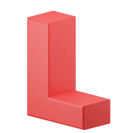 L alphabet  3D Icon