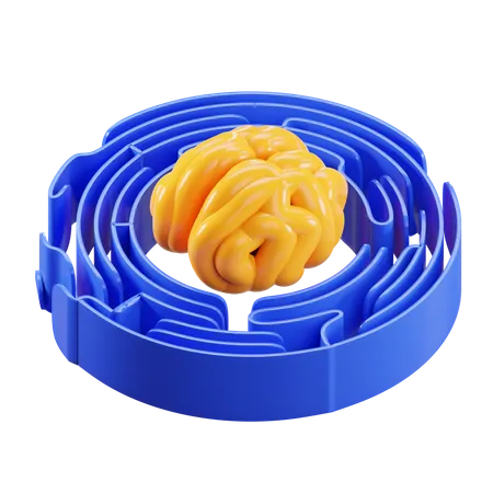 Laberinto cerebral  3D Icon