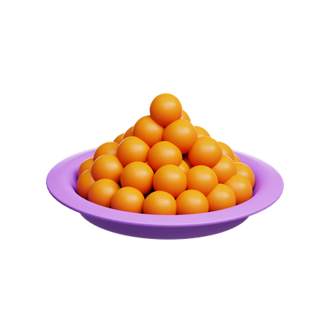 Laddoo-Teller  3D Icon