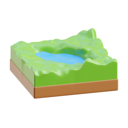 Lago  3D Icon