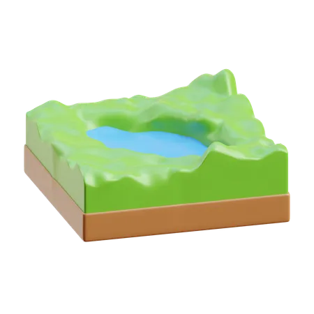 Lago  3D Icon