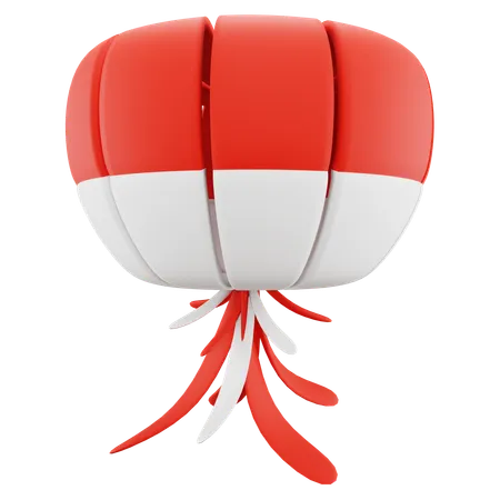 Lampion flag  3D Icon