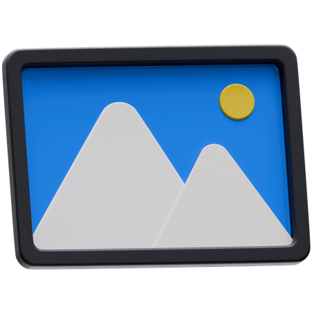 풍경  3D Icon