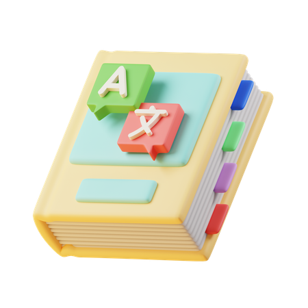 Language Book  3D Icon