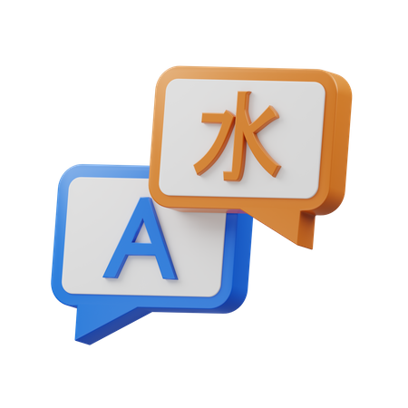 Language Translator  3D Icon