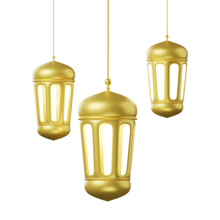 Lantern  3D Illustration