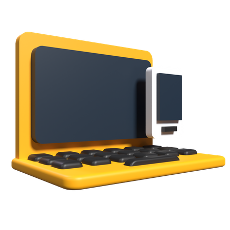 Laptop Batterie  3D Illustration