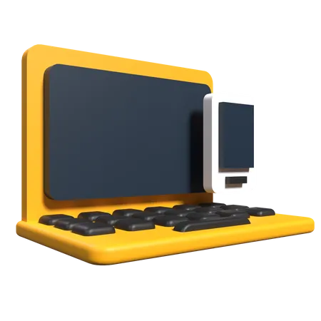 Laptop Batterie  3D Illustration