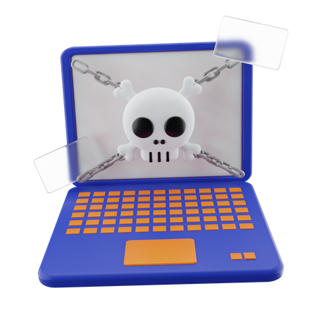 Laptop-Angriff  3D Icon