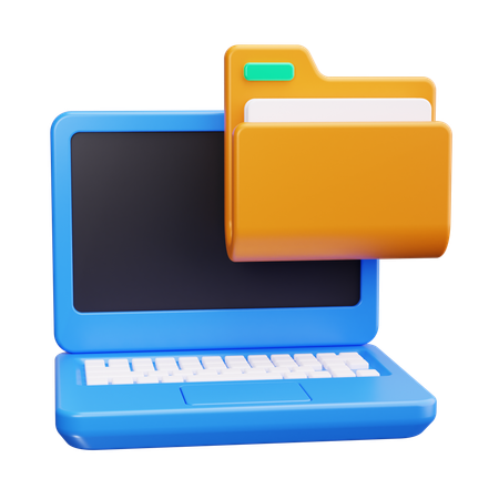 Laptop-Aufbewahrung  3D Icon