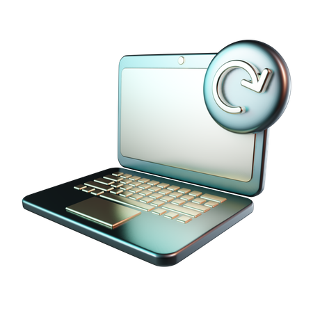 Recarga de laptop  3D Icon