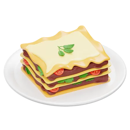 Lasagna  3D Icon