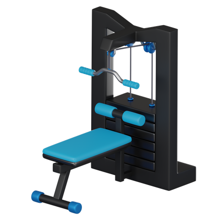 Lat Pull Down  3D Icon