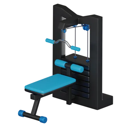 Lat Pull Down  3D Icon