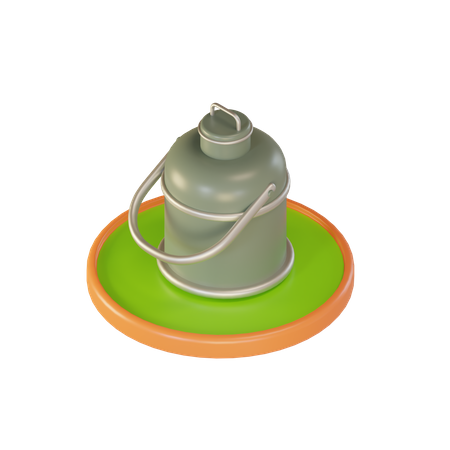 La leche puede  3D Illustration