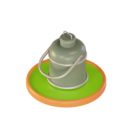 La leche puede  3D Illustration