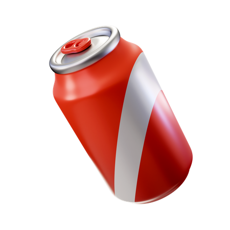 Lata de refresco roja  3D Illustration