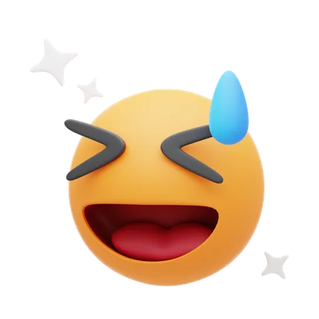 Laughing Emoji  3D Icon