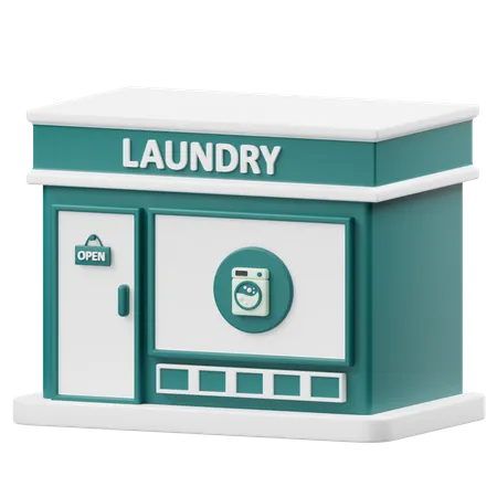 Laundry Shop  3D Icon