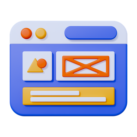 Layout  3D Icon