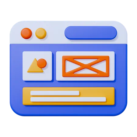 Layout  3D Icon