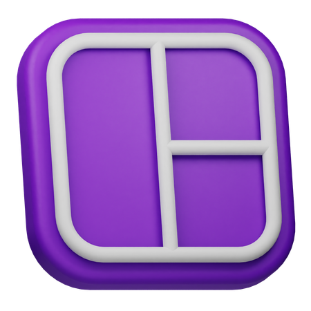 Layout  3D Icon