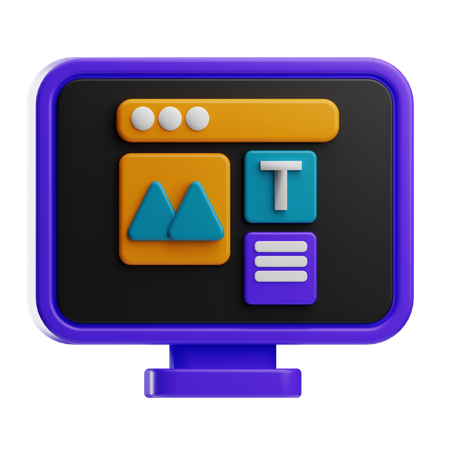 Layout  3D Icon