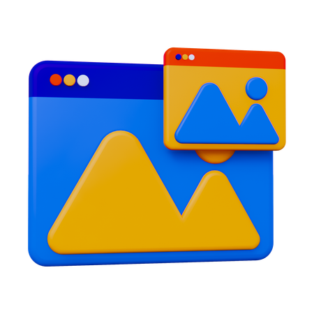 Layout  3D Icon