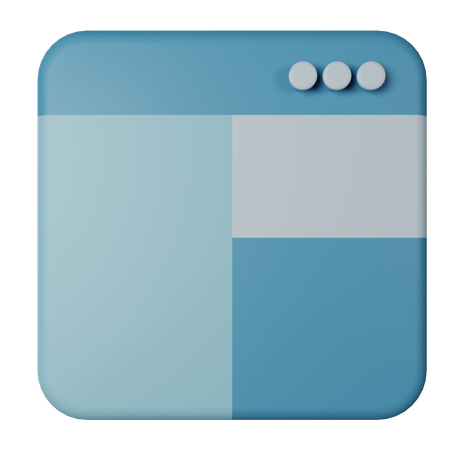 Layout  3D Icon