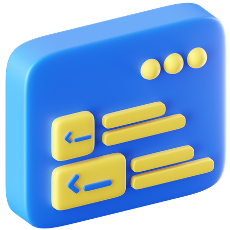 Layout  3D Icon