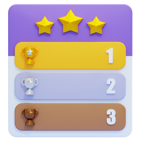 Leaderboard  3D Icon