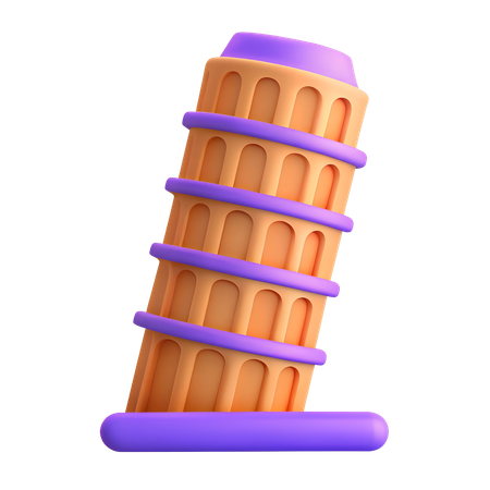 Leaning Tower of Pisa  3D Icon