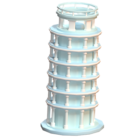 Leaning Tower Of Pisa  3D Icon