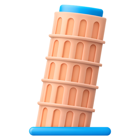 Leaning Tower of Pisa  3D Icon