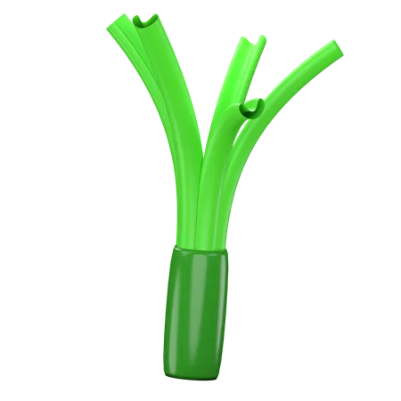 Leek  3D Icon