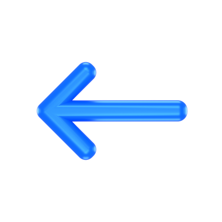 Left Arrow  3D Icon