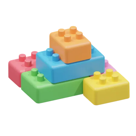 Lego Blocks  3D Icon