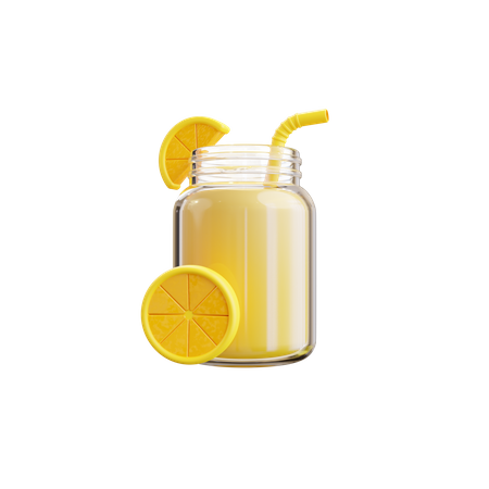 Lemonade  3D Illustration