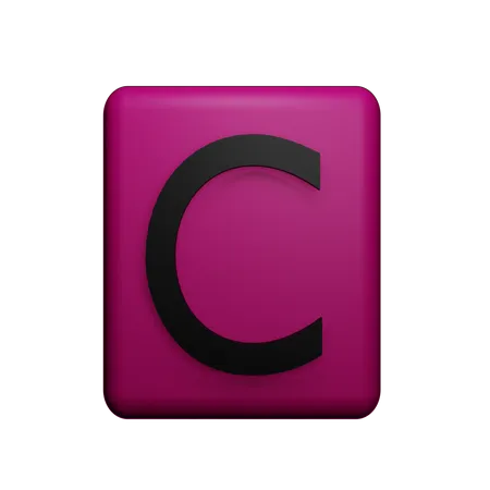 Alfabeto c  3D Icon